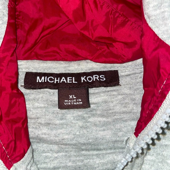 Michael Kors Men Zip-up sweatshirt Hoodie, Gray Size XL - Picture 4 of 5